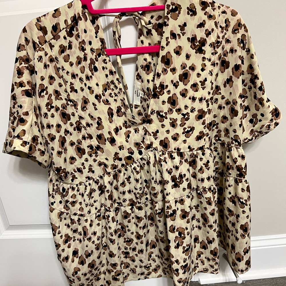 Leopard Print Women's Top